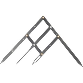 Yosoo Health Gear Regla De Cejas Proporción Áurea, Calibrador De Mapeo De Acero Inoxidable Negro, Herramienta Flexible Extraíble Para Maquillaje Permanente Y Principiantes