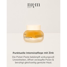 nkm Naturkosmetik München Spot Pimple Paste - 15 ml - Face Paste with Zinc - Anti-Inflammatory - Vegan - For Blemished Skin - Dermatologically Tested