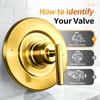 Replacement Trim Kit Compatible with Moen T2901BG, Brushed Gold