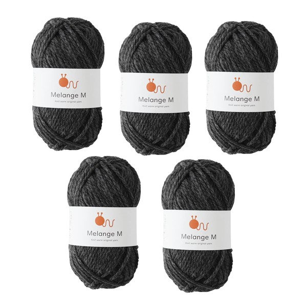 Hara Wool Yarn, Melange, Medium Size, 1.1 oz (30 g)