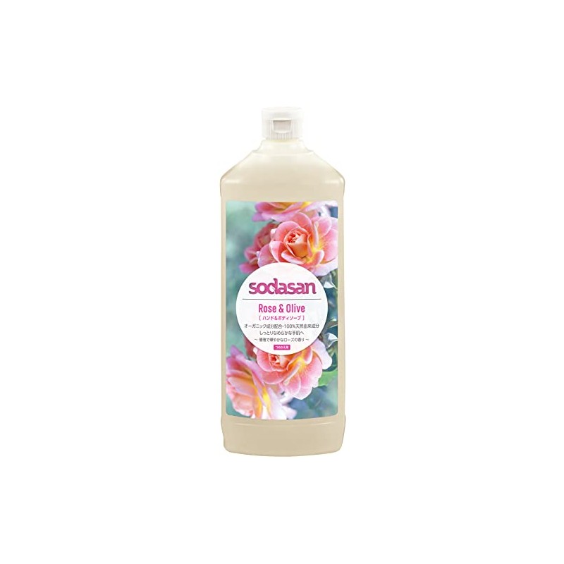 Sodasan Liquid Soap Rose & Olive Refill (1 x 1000