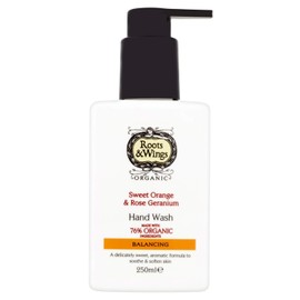Roots & Wings Organic Balancing Sweet Orange and Rose Geranium Hand Wash 250ml