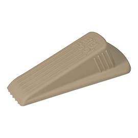 Master Manufacturing Big Foot ColorStops Floor Doorstop Wedge, Heavy Duty Non-Slip Large Rubber Door Stopper, Match Carpet or Floor Color, Made in the USA, Beige