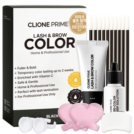 Korean Eye Brow Color Kit - Eye Lash Color Kit Brow Color for Eyebrows Lash Color Black
