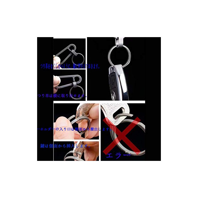 AIXUAN TC4 Titanium Alloy Key Holder with Carabiner Key Ring,