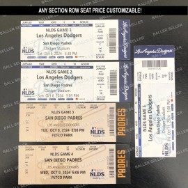 2024 NL Division Series Souvenir Ticket Dodgers Padres NLDS Customizable! - Game 5