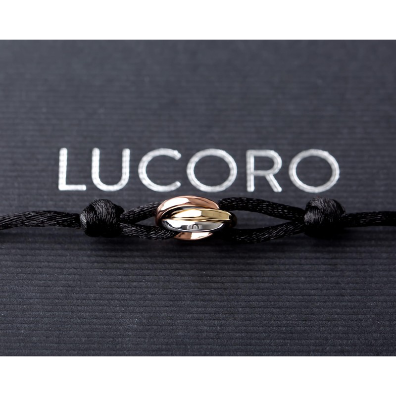 Lucoro - Elegant Fabric Bracelet with 925 Silver Pendant -