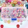 About 1000pcs/box Colorful Pearl Imitation Beads No Hole Imitation Beads