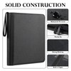 GEAoffice Top Loader Binder for Cards, Premium PU Leather 9