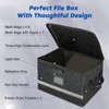 Fireproof Document Box with Lock, Waterproof File Safe Box Anti-Static