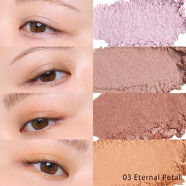 to/one (tone) Petal Float Eye Palette 03 Eternal Petal Eyeshadow Eyeshadow Palette Glitter Satin Matte