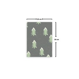 Le Jardin du Lin Printed Cotton Bags with Drawstring, Shopping Bag, Fabric Bag, Fabric Bag, Vegetable Bag, Reusable, Environmentally Friendly, Multipurpose, Foldable, Size: 20 x 30 cm