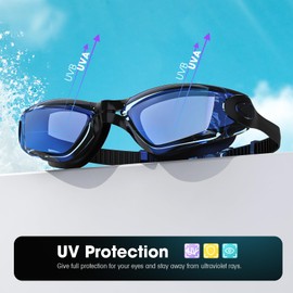 Braylin Swim Goggles, 2-Pack Swimming Goggles, Anti Fog, No Leaking For Adult Women Men Youth