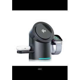 MOKYIEAKAN Rotation 3 in 1 Wireless Charging Stand , Charging Station with Magnet