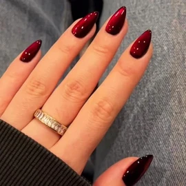 KQueenest- Uñas postizas 5 en 1 hechas a mano: estas uñas postizas con purpurina están hechas de gel suave 5 en 1 que es suave y flexible. Las uñas po