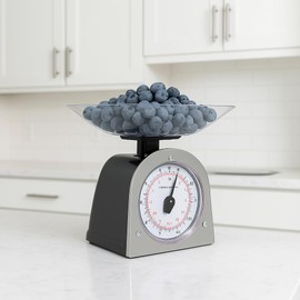 Internet’s Best Mechanical Kitchen Food Weight Scale with Bowl - Accurate Measurements - Weighs Up 11 Lbs - 1KG - 5KG