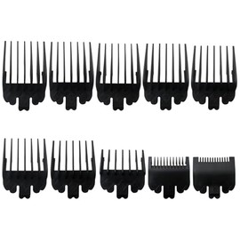 Feuaue New 10 Pack Clipper Guards Set Replacement Fits for Ba byliss Pro FX870/FX880/FX825 Series - 1/16" to 1", Black