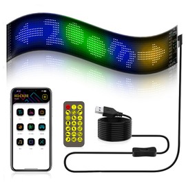 ZKYMZL Flexible LED Display with Remote and USB Charging, DIY LED Gift Board for Birthdays, Christmas or Parties
