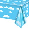 Blue Party Table Cloth Plastic Table Cover 274 x 137