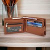 RAS WALLETS Mens RFID Blocking Soft Genuine Leather Bifold Wallet