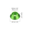 uxcell M3 Cone Cup Countersunk Washers, 20 Pcs Anodized Aluminum
