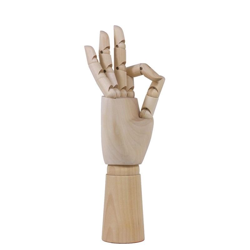 TOUROCMONT Wooden Hand Drawing Doll, Model Hand, 18 cm, 30