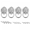 sourcing map 4Pcs Lion Head Pulls Knob 1.57" x 2.68"