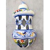 Generic Portuguese Pottery Hand Painted Alcobaça Ceramic Wall Lantern (Large)
