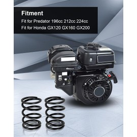 22lb Valve Springs Fit for Predator 212cc 196cc 224cc Non Hemi Honda GX160 GX200 6.5hp OHV Clone Engine, Racing Mini Bike Go Kart Performance Parts Fit for Coleman CT200U BT200X CT200U-EX