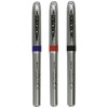 BAZIC York Asst. Color Jumbo Rollerball Pen w/Grip (3/Pack)