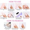22 PCS Semi Cured Gel Nail Strips (Aurora Pink) -