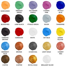 Bluebird Fabric Paint, Brilliant Silver, 8.5 Fl Oz, Permanent Fabric Paints for Clothes, Furniture Upholstery