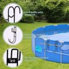 NQEUEPN 2 Sets Poolside Hanging Hooks, 2 Usages Pool Rack