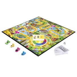 The Game of Life Junior Board Game for Kids Ages 5 and Up, Game for 2-4 Players (French)
