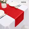 YMHPRIDE 10 Pack Red Table Runner Satin Table Runner, 12x72