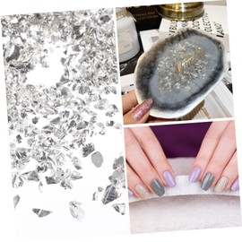 IWOWHERO Nail Art Crushed Glass Chunky Glitter Sequins Iridescent Flakes Safe Edges DIY Decorations for Nails Crafts