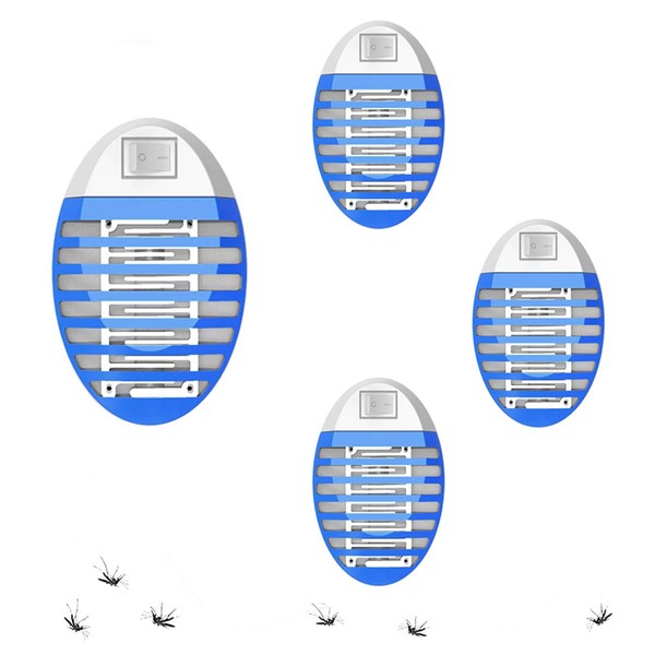 4 Pack Bug Zapper, Electric Mosquito Fly Zappers, Fruit Flies Trap, Insect Attractant Trap, Mosquito Lamp for Home, UV LED Light Flies Zapper