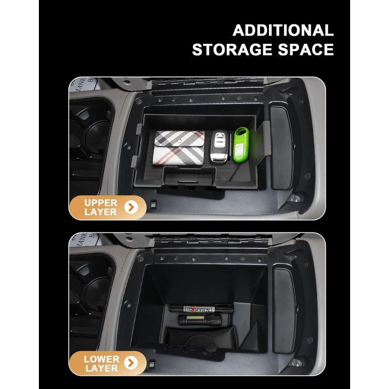 ECOZEN Center Console Organizer For 2003-2006 Silverado/Sierra 1500/2500HD/3500HD & 2007