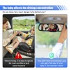 DUSCOKE Rear Facing Baby Car Mirror, Plush Cute Wide View
