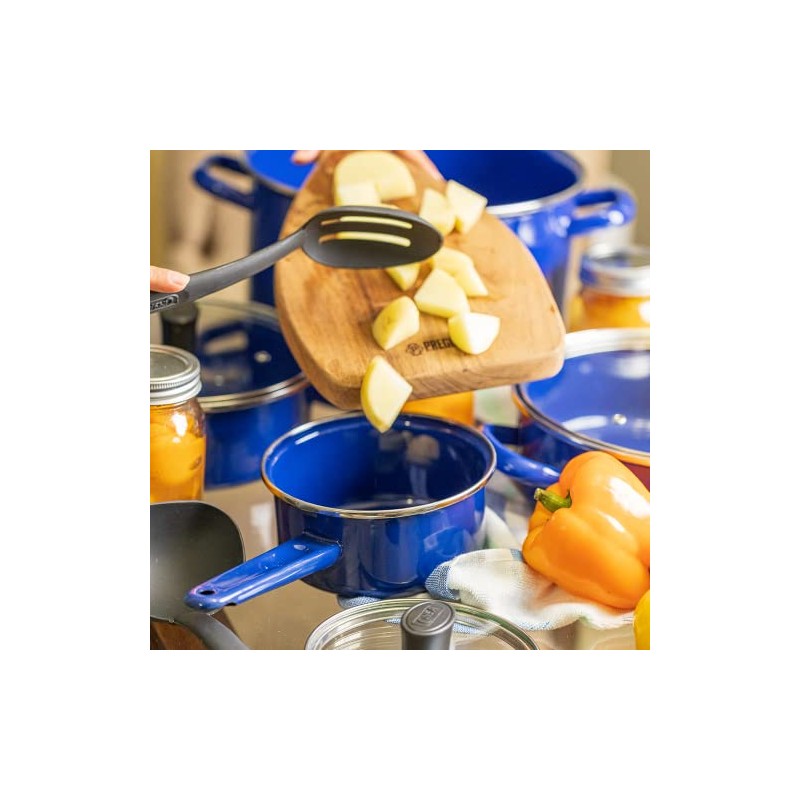 Cinsa 11-Piece Cookware Set, Enamel on Steel, Compatible with Gas,