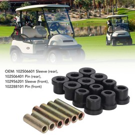 102956201 Rear Leaf Spring Bushing Kit Durable Heat Resistant Metal Rubber Pad for Club Cars