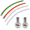 YeewayVeh 4 Pack Foam Cannon Straw with 2PCS Stainless Steel