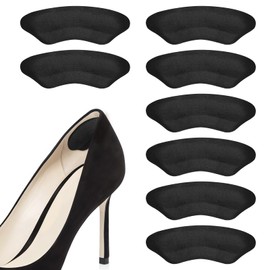 ENLUNTRA 靴ずれ防止 かかとパッド かかと保護 粘着シール付き クッション 滑り止め ハイヒール パカパカ防止 サイズ調整 男女兼用 4足セット ブラック