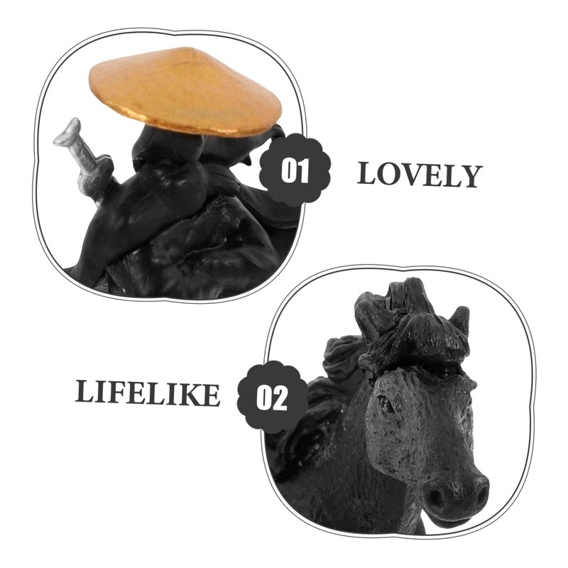 SUPVOX 4pcs Miniature Plastic Mini Figures for Desktop Decor Historical