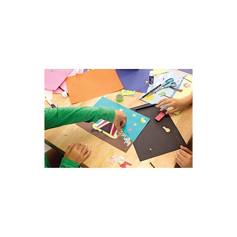 Tru-Ray® Construction Paper, 50% Recycled, 9" x 12", White, 50