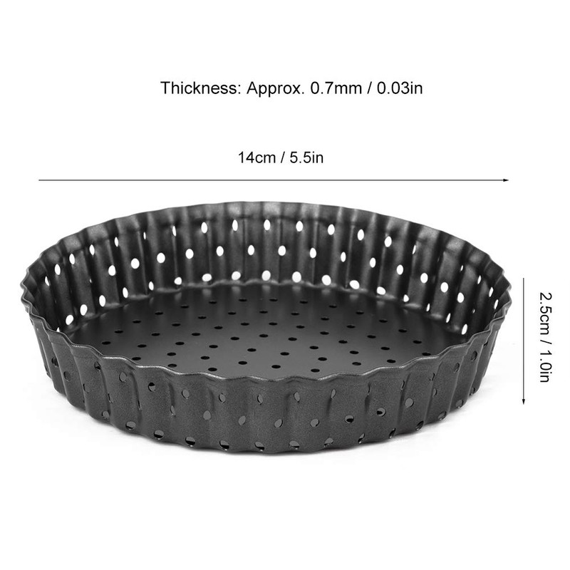 QANYEGN Carbon Steel Pizza Mold Tray, Round Pizza Tray for