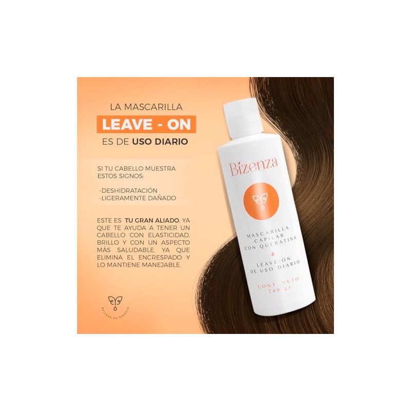 Mascarilla para el Cabello con Queratina - para Pelo Dañado