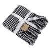Fennco Styles Houndstooth Fringe Soft Throw Blanket - 50"x60"