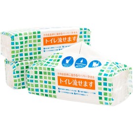 [Uneven Surface Increases Absorbency] Thick Paper Towels, Nursing, Pets, Outdoors, Disaster Preparedness, 2 Layers, 100 Pairs (200 Sheets) [Set of 3]