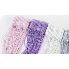 Pack of 2 100 x 200 cm Thread Curtain String Curtain Fly Curtain Patio Door Decorative Curtain Room Divider Door Curtain Window Curtain Thread Curtains Rope Curtain for Doors Living Room Decoration